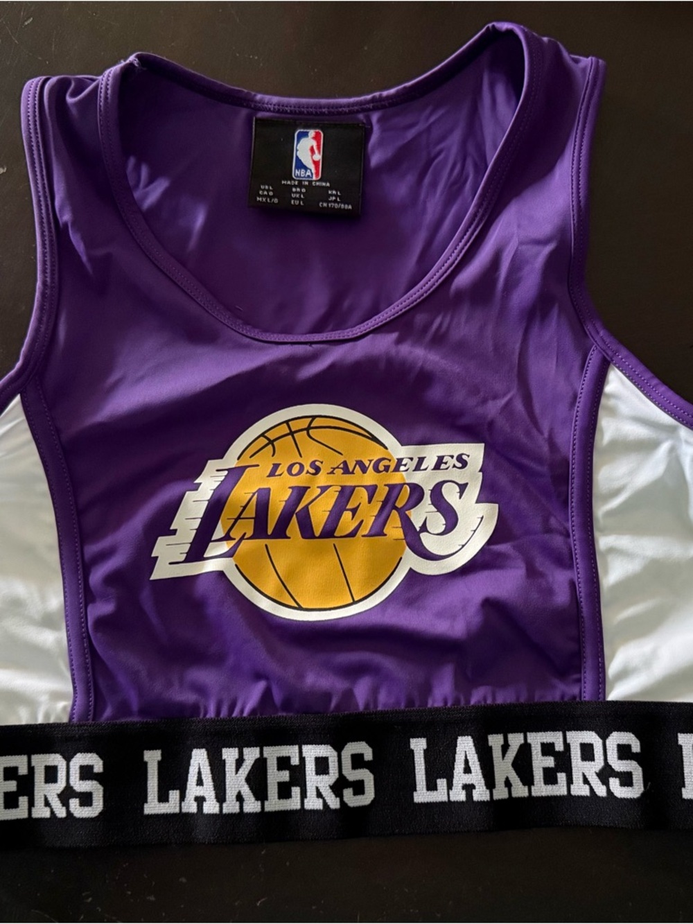 NBA Purple and Black Team Apparel Tag